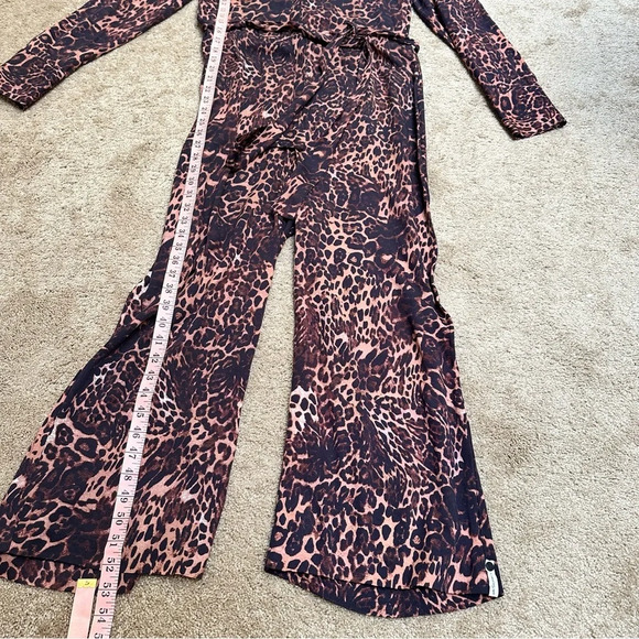 NEW one teaspoon leopard print button up collared jumpsuit boilersuit medium - Picture 8 of 10